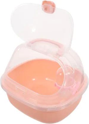 Kisangel Hamster Travel Container Lightweight Outdoor Carrier for Small Pets Breathable Case with Water Bottle Design for Convenient Feeding for Hiking Shopping and Travel