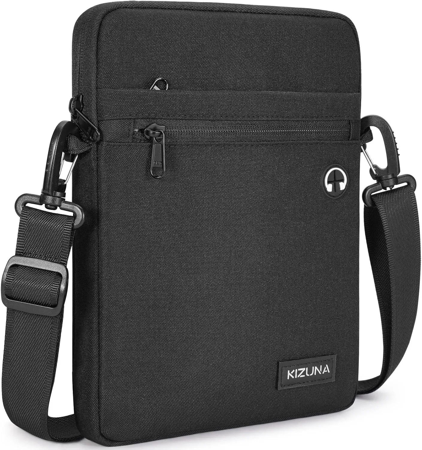 KIZUNA 10 Inch Tablet Sleeve Messenger Laptop Bag - Water Resistant for 9.7-11" iPad Pro/Surface Go 3/10.5" Galaxy Tab A, Black