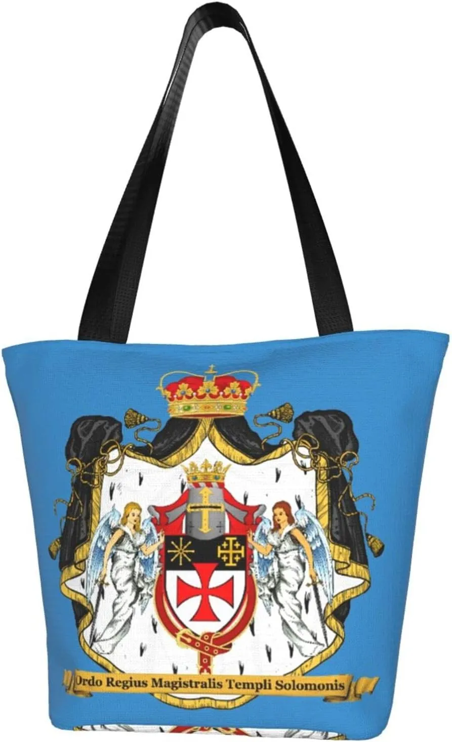 Knights Templar Coat Of Arms Flag Fashion Shoulder Bag Large Capacity For Man Or Woman