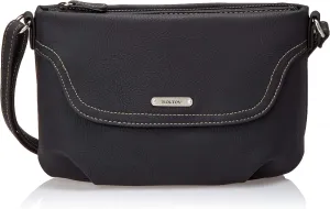 Koltov womens Ruby crossbody handbag, Black, One Size US