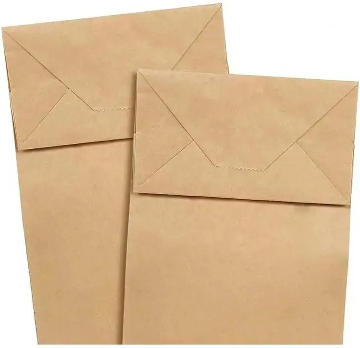 Kraft Paper Bags - 4 lb (5 x 3 x 10 inch) Brown Lunch Sandwich Bags for Bake Sales, Grocery, Retail, Candy, Farmers Market and Takeout (250)
