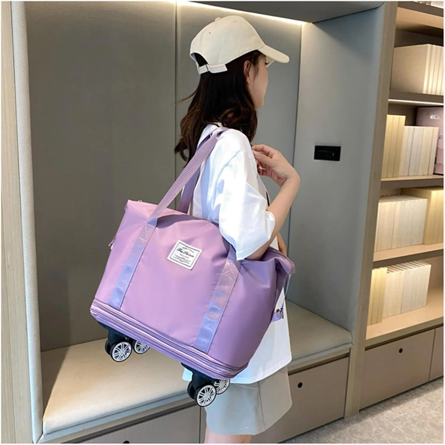 Kulken Travel Bag with Wheels, Sparkhomez Travel Bag with Wheels, 2025 New Travel Bag - Universal Wheel Removable