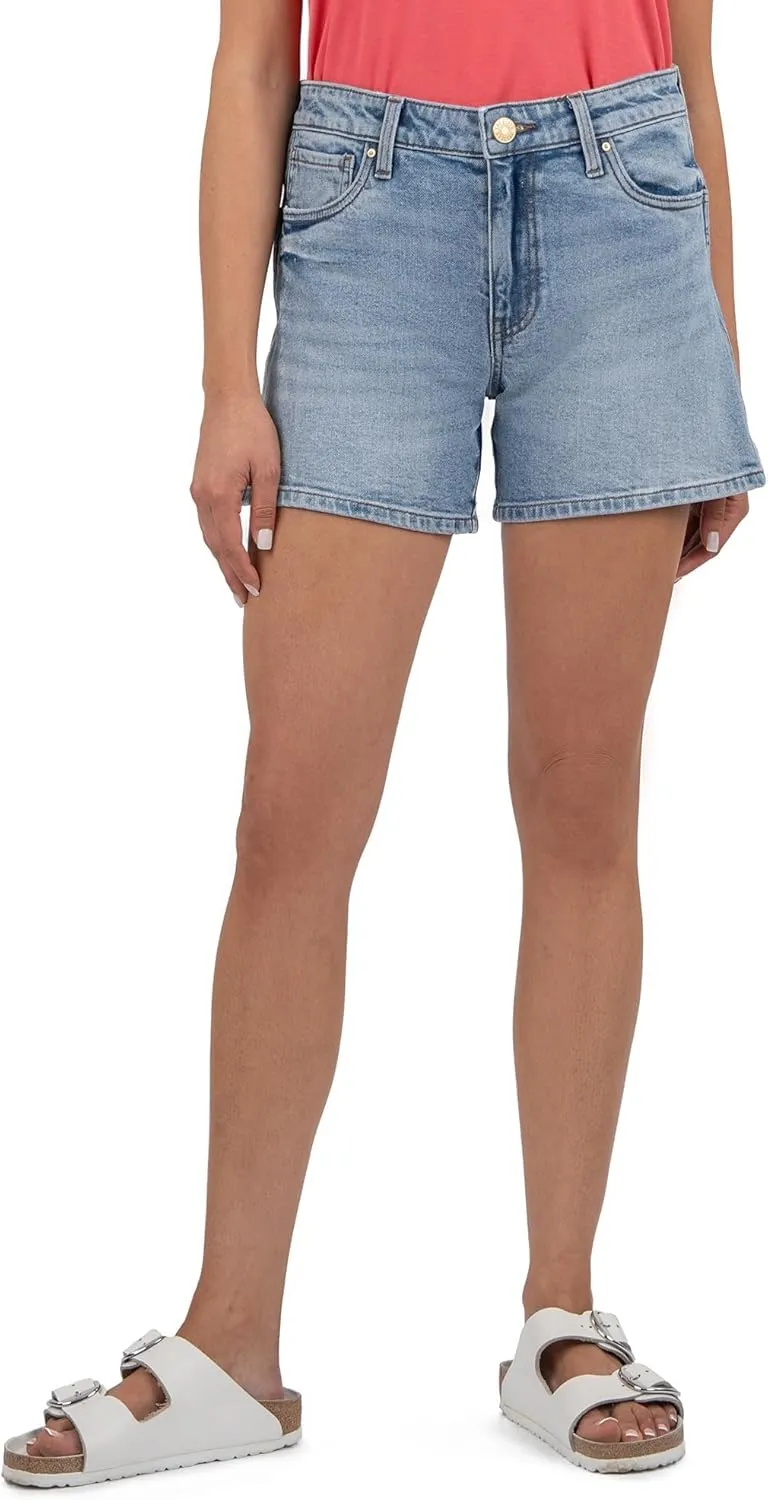 KUT from the Kloth Women's Jane High Rise Long Short with Regular Hem