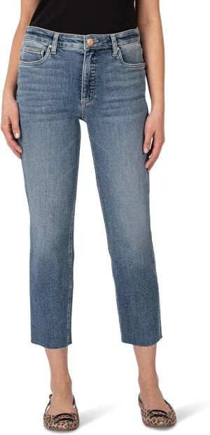 KUT from the Kloth Women's Rachael High Rise Fab Ab Mom Raw Hem