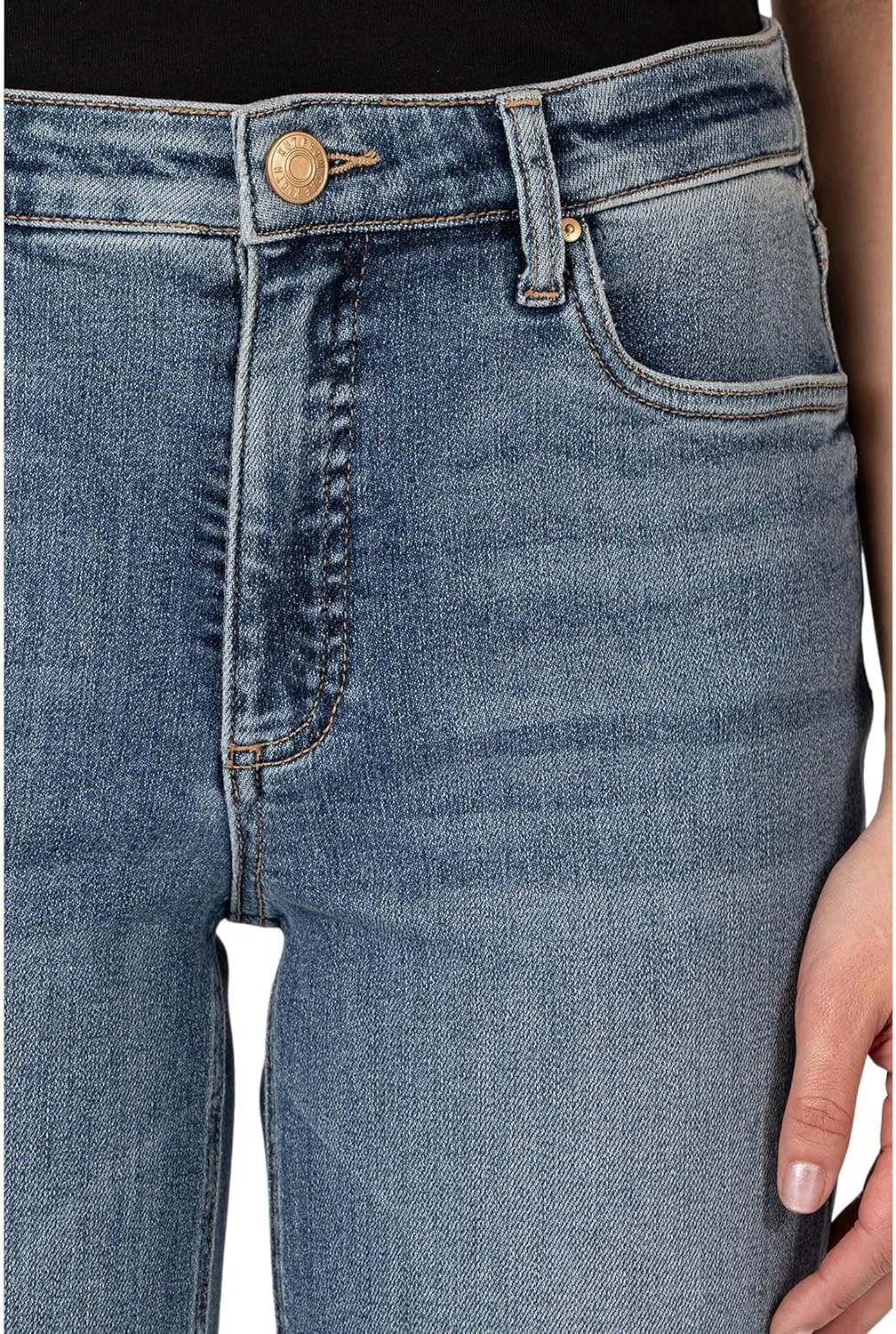 KUT from the Kloth Women's Rachael High Rise Fab Ab Mom Raw Hem