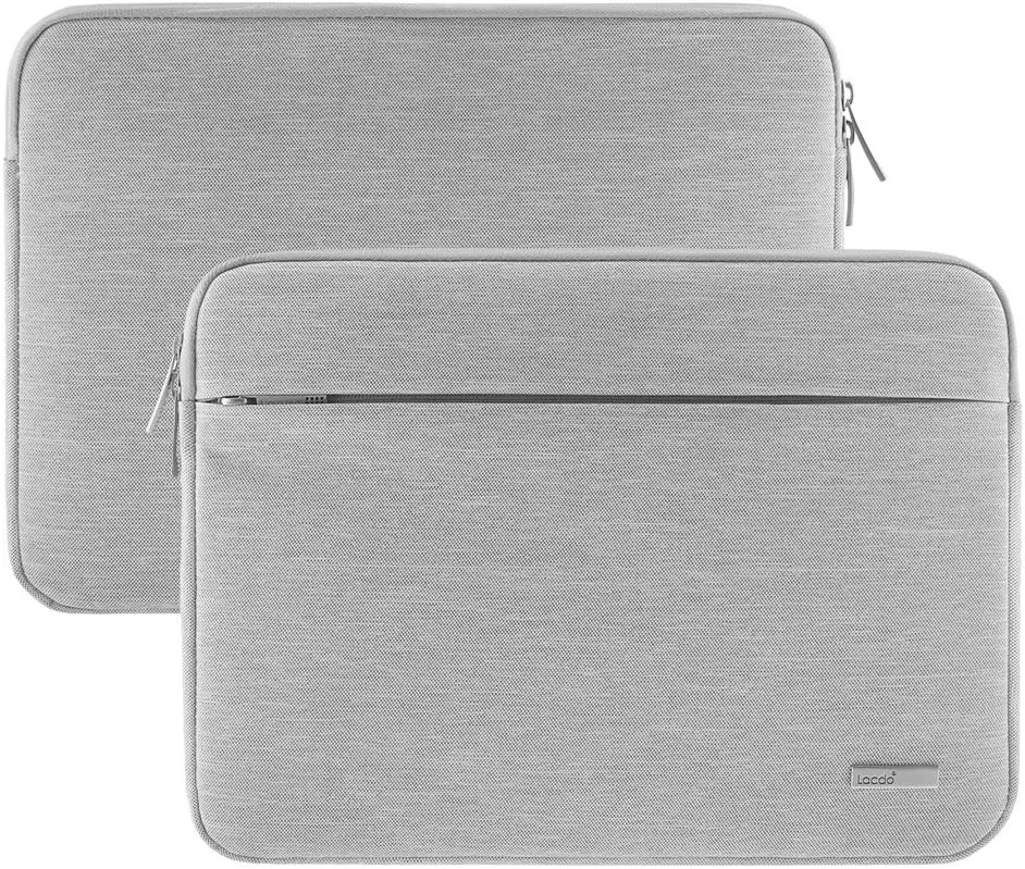 Lacdo 15.6 Inch Laptop Sleeve Computer Case for 15.6" Acer Aspire/Predator, Asus TUF FX505DT, Lenovo Ideapad 330, Dell Inspiron, ASUS ZenBook/VivoBook, HP Pavilion Chromebook Notebook Bag, Gray