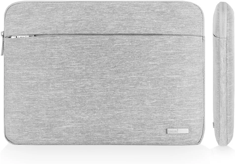 Lacdo 15.6 Inch Laptop Sleeve Computer Case for 15.6" Acer Aspire/Predator, Asus TUF FX505DT, Lenovo Ideapad 330, Dell Inspiron, ASUS ZenBook/VivoBook, HP Pavilion Chromebook Notebook Bag, Gray