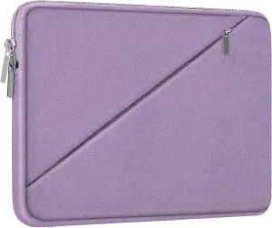Laptop Case 15.6 inch, Traveling Carrying Computer Bag with Zippered Pocket, Shockproof Protective Laptop Sleeve Compatible for Apple Notebook, HP, Dell, Acer, Asus, Lenovo, Light Purple