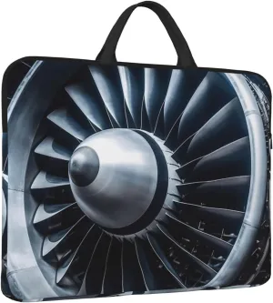 Laptop Case Sleeve 14 inch Laptop Bag Tote Shockproof Computer Carrying Bag Jet Engine Notebook Case Cover