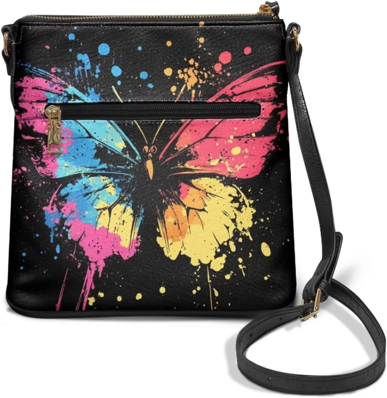 Large Capacity Leather Shoulder Bag with Adjustable Strap for Women