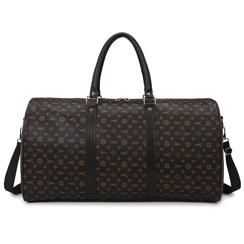 Large Capacity PU Leather Women's Travel Bag | Fitness Crossbody Handbag for Luggage & Weekend Trips
