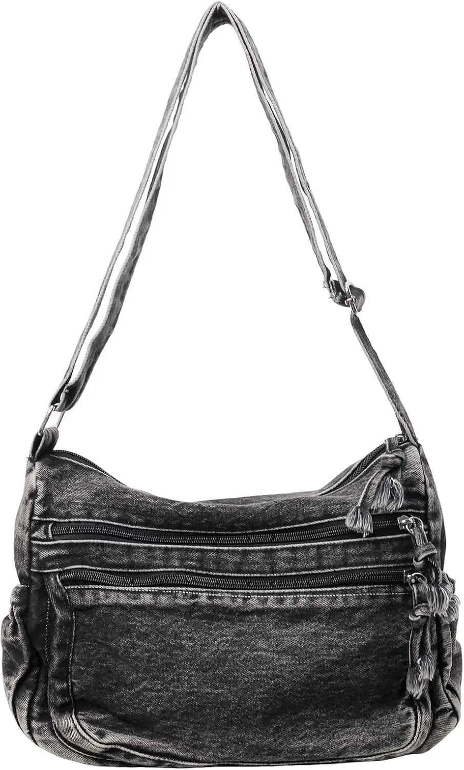 Large Denim Purses for Women Casual Denim Tote Bag Shoulder Bag Retro Lightweight Jean Purse Canvas Crossbody Bag