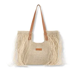 Large Raffia Tote Bag