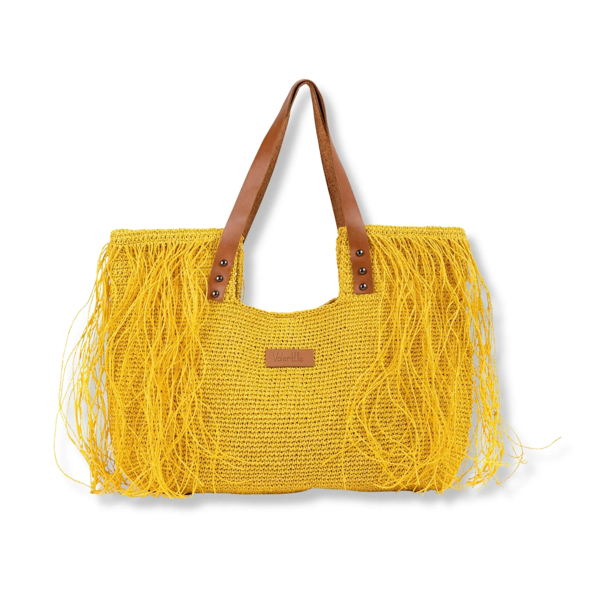 Large Raffia Tote Bag
