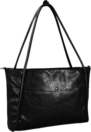 Large Tote Bag for Women Work with Zipper Vegan Leather Shoulder Bags Travel Hobo Bags for Women Weekender Bags
