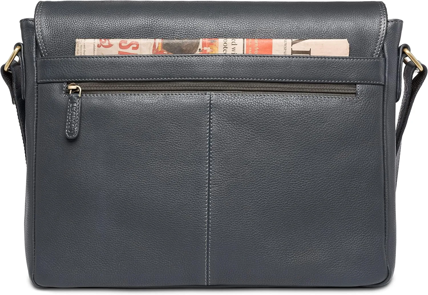 LEABAGS Leather Shoulder Bag for Men and Women | Laptop Bag up to 15" | Messenger Bag | Shoulder Bag | Work Bag | Handbag