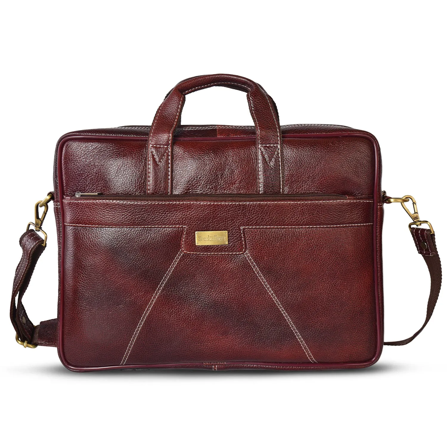 Leather Laptop Bag 36824 (Brown)