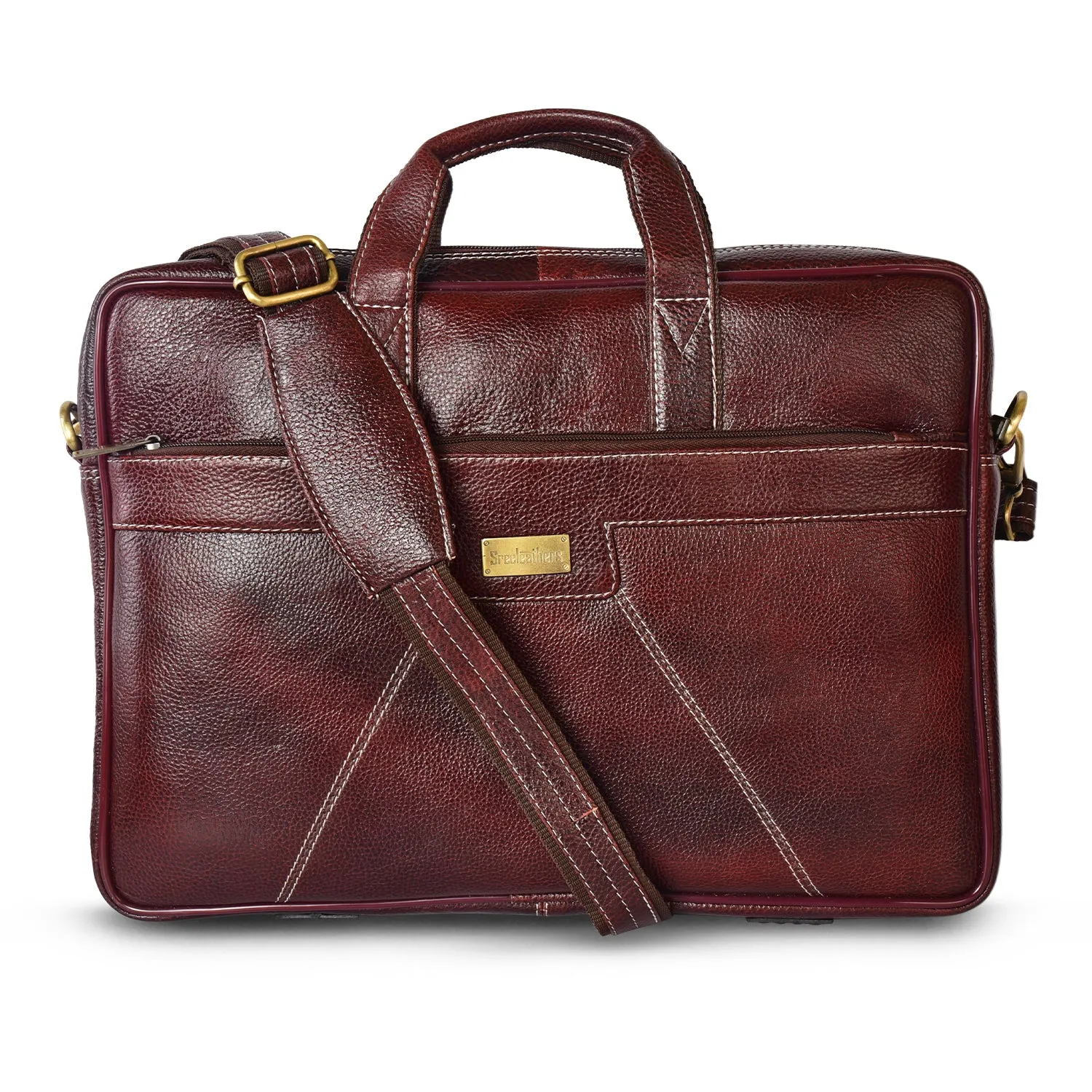 Leather Laptop Bag 36824 (Brown)