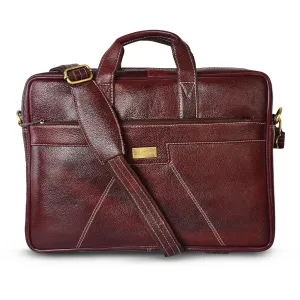 Leather Laptop Bag 36824 (Brown)
