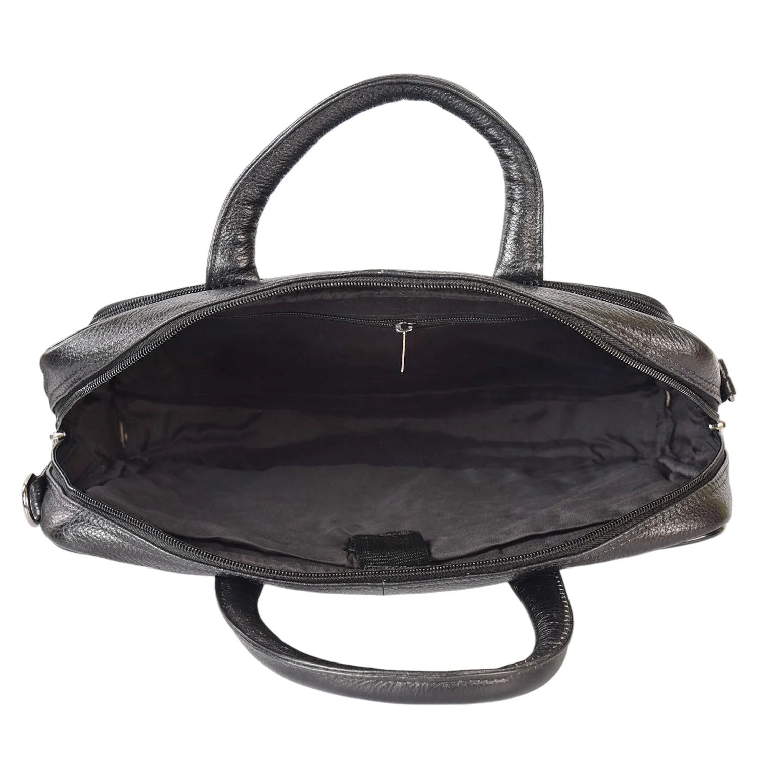 Leather Laptop Bag 36825 (Black)