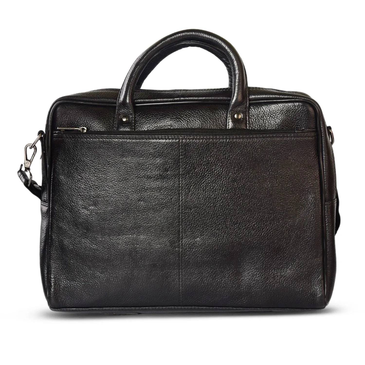 Leather Laptop Bag 36825 (Black)