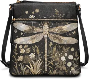 Leather Purses for Women, Leather Hobo Bags for Women Vintage Travel Sling Purse Multi Pockets Shoulder Bag