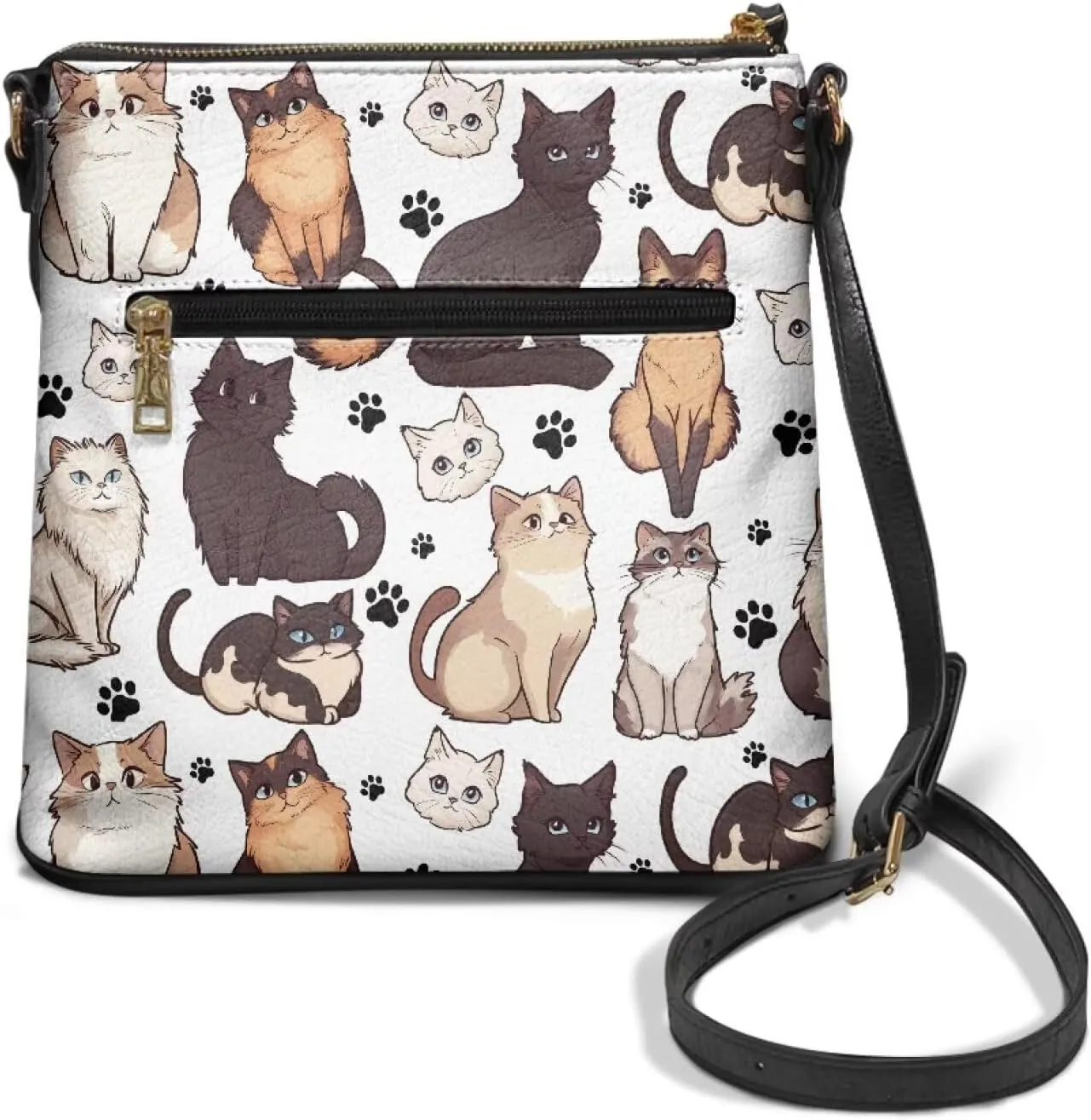 Leather Purses for Women, Leather Hobo Bags for Women Vintage Travel Sling Purse Multi Pockets Shoulder Bag