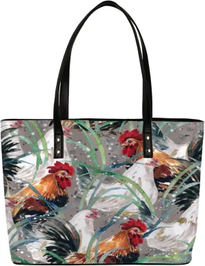 Leather Tote Bag for Women Fashion Shoulder Bag Purses and Handbags Large Capacity Satchel Bags for Work Travel