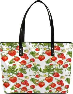 Leather Tote Bag for Women Fashion Shoulder Bag Purses and Handbags Large Capacity Satchel Bags for Work Travel