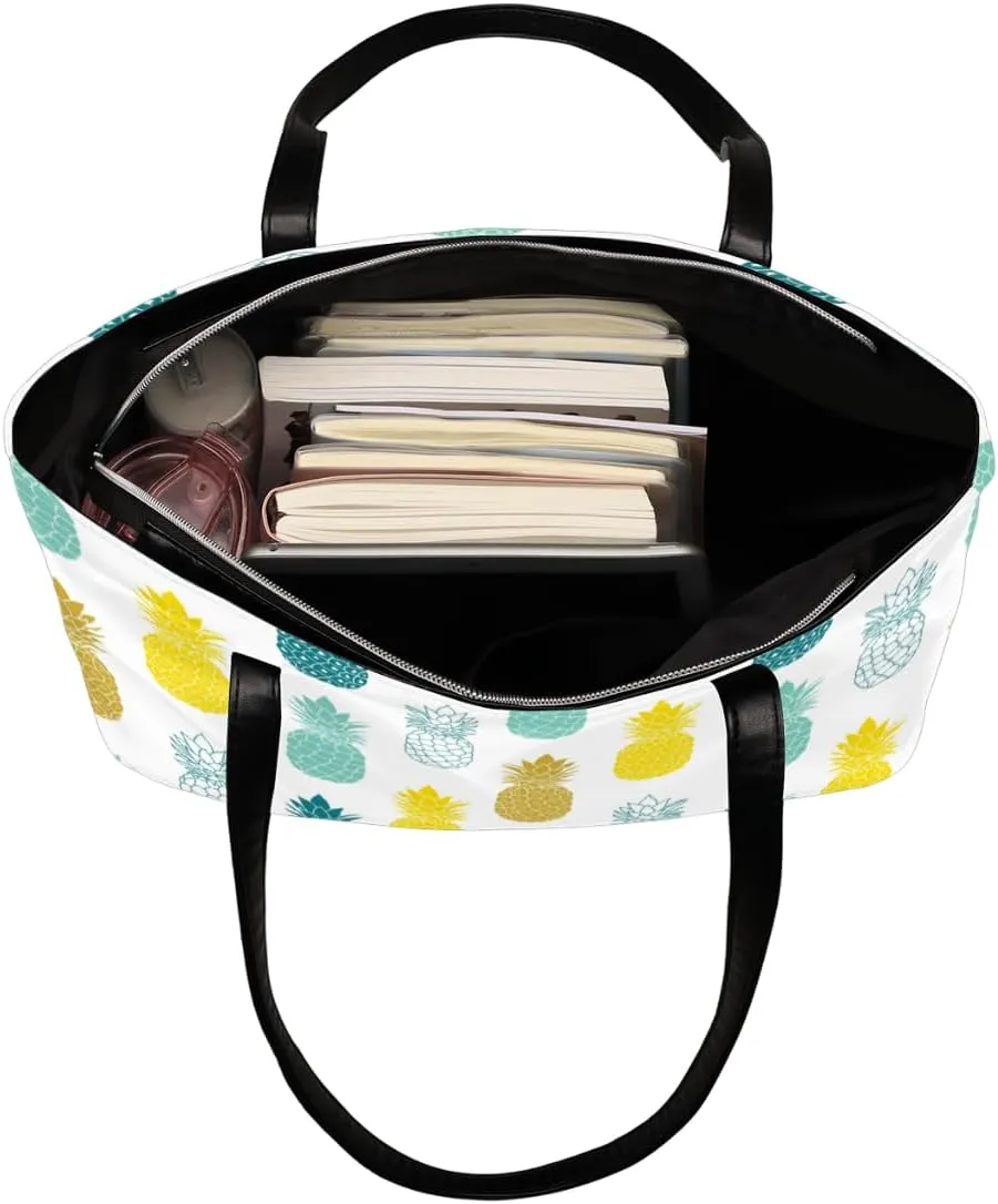 Leather Tote Bag for Women Fashion Shoulder Bag Purses and Handbags Large Capacity Satchel Bags for Work Travel