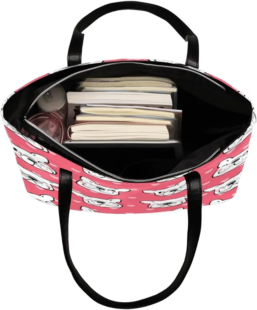 Leather Tote Bag for Women Fashion Shoulder Bag Purses and Handbags Large Capacity Satchel Bags for Work Travel