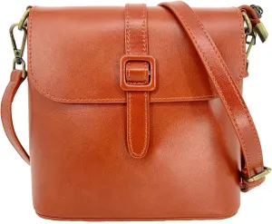Leather Tote Bags for Women Genuine Leather Crossbody Tote Purse with Zipper Shoulder Bag Small