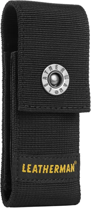 LEATHERMAN, Premium Nylon Snap Sheath, Fits 3.25” to 4.5” Multi-Tools, Black, Medium