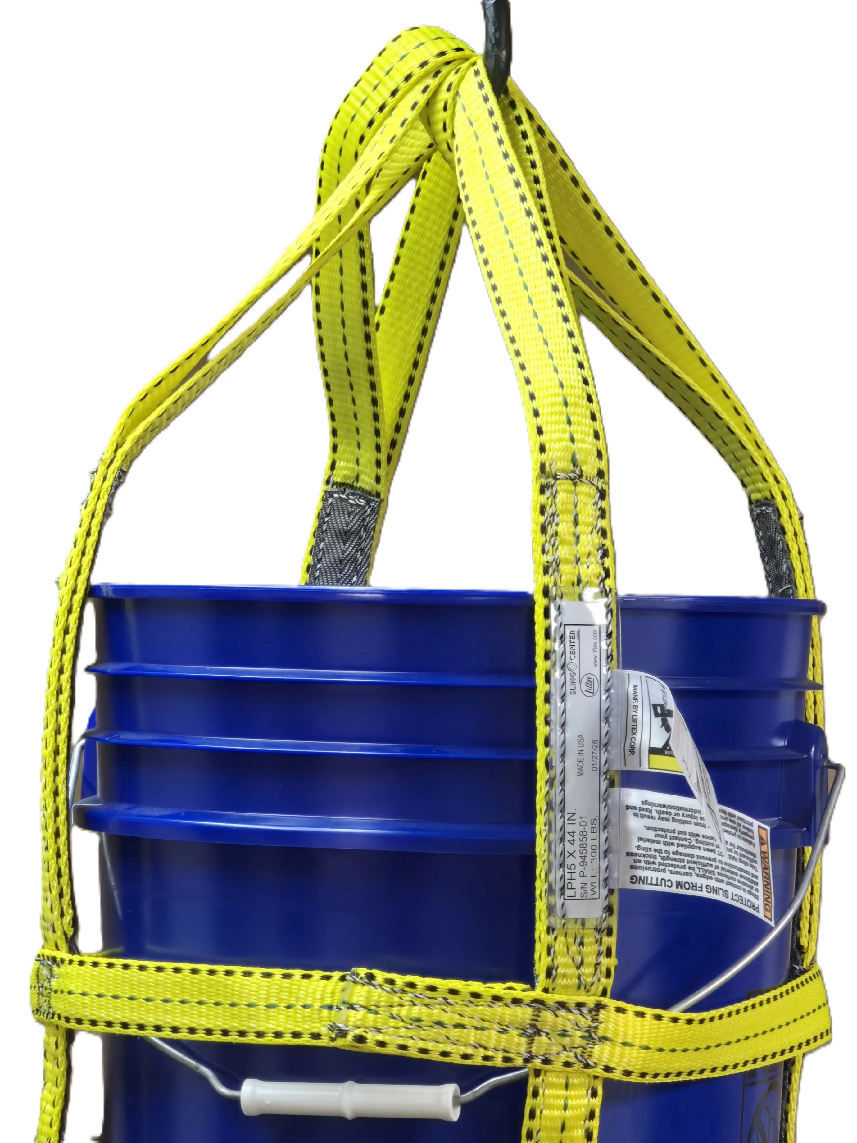 Liftex® 5 Gallon Premium Bucket Sling  | 300 lbs. Vert. | Made in USA