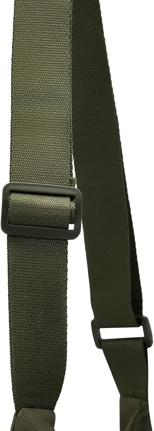 Lightweight Nylon Crossbody Bag for Women & Men - Multi-Pocket Moon Dumpling Sling Bag