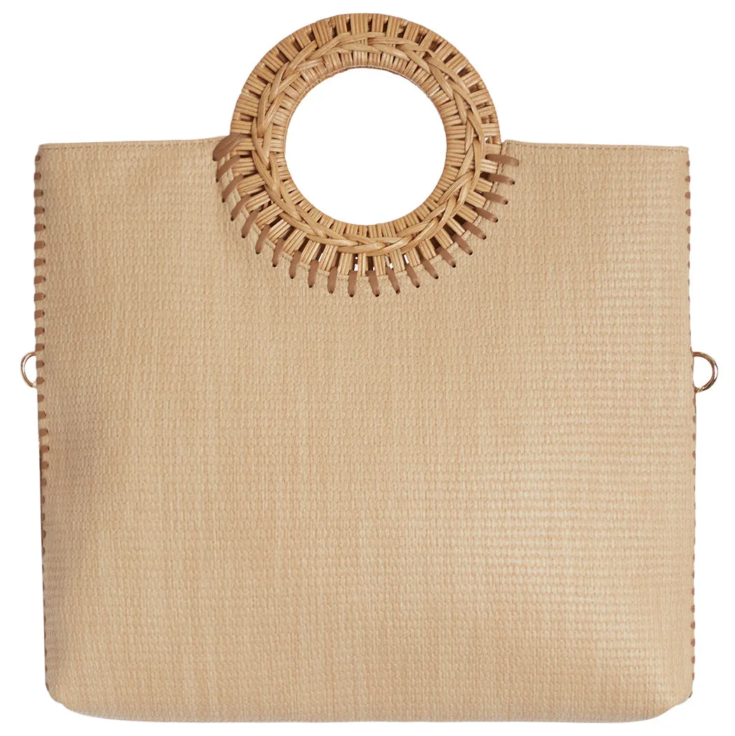 Lilah Straw Clutch Bag