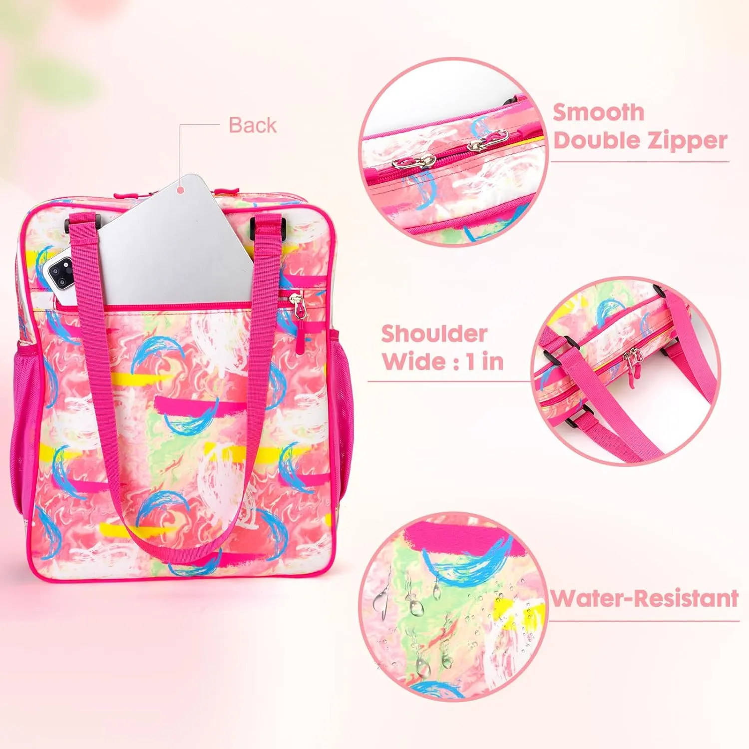 Lily queen Pickleball Bag Sport Pickleball Shoulder Bag for Women Men - Casual Rackets Bags