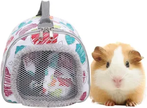 Litewoo Guinea Pig Carrier Soft Portable Breathable Handbag Pouch for Guinea Pig Hamster Rat Chinchilla Sugar Glider Carrying Bag
