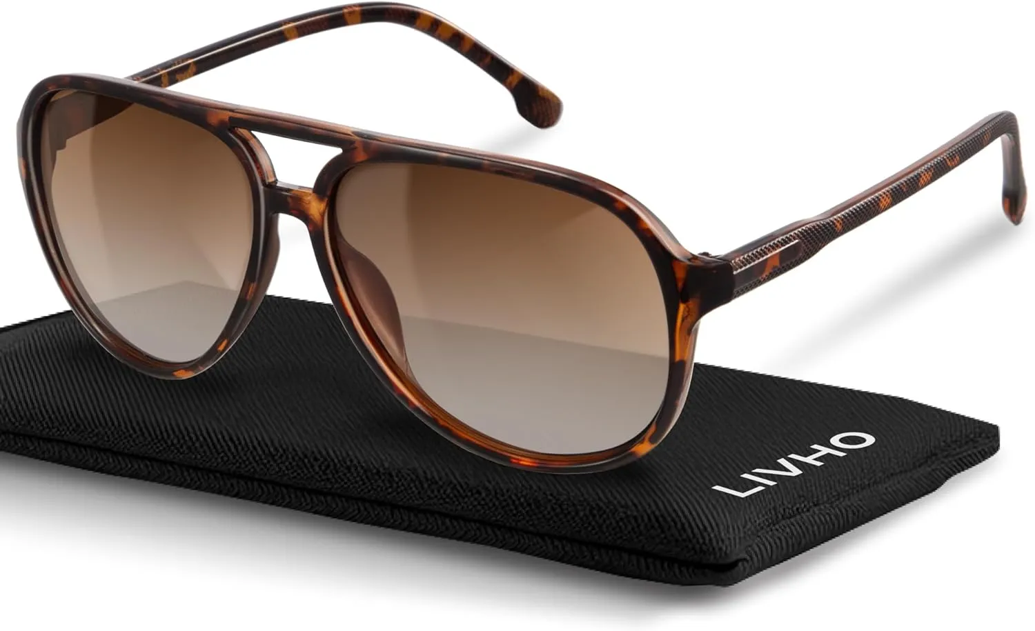 livho Trendy Polarized Aviator Sunglasses Women Men, Retro Sun Glasses for Women Men 2025, Oversized UV Protection Shades
