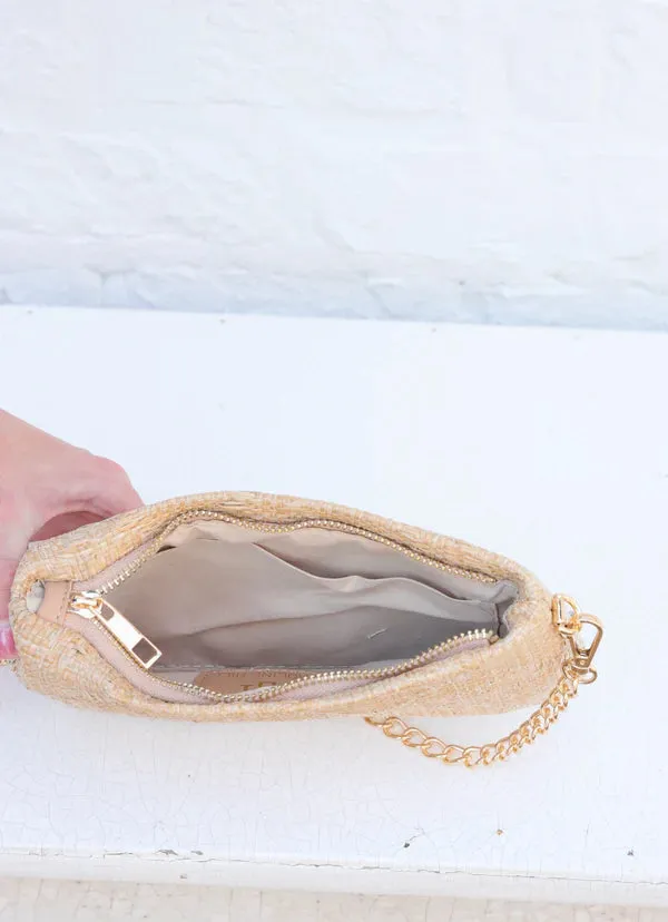 Livi Luxe – Natural Quilted Crossbody