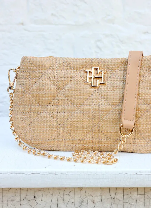 Livi Luxe – Natural Quilted Crossbody