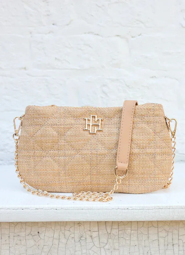 Livi Luxe – Natural Quilted Crossbody