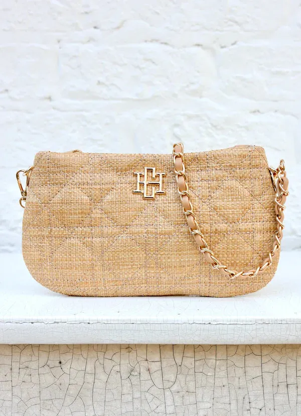 Livi Luxe – Natural Quilted Crossbody