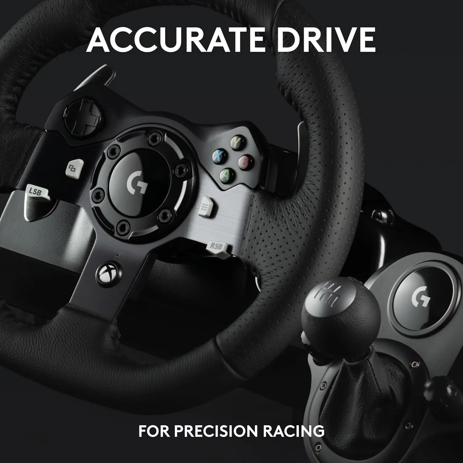 Logitech G920 Driving Force Racing Wheel and Pedals, Force Feedback   Logitech G Driving Force Shifter - Xbox Series X|S, Xbox One and PC, Mac - Black
