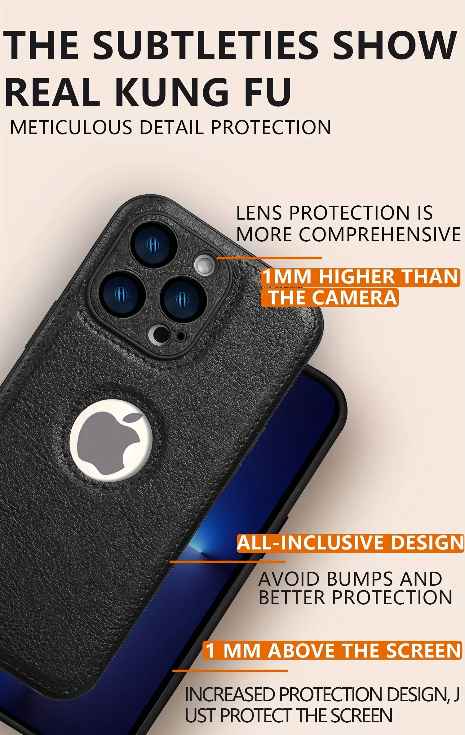 Logo View Case Compatible with iPhone 15/14/13/12 Pro Max
