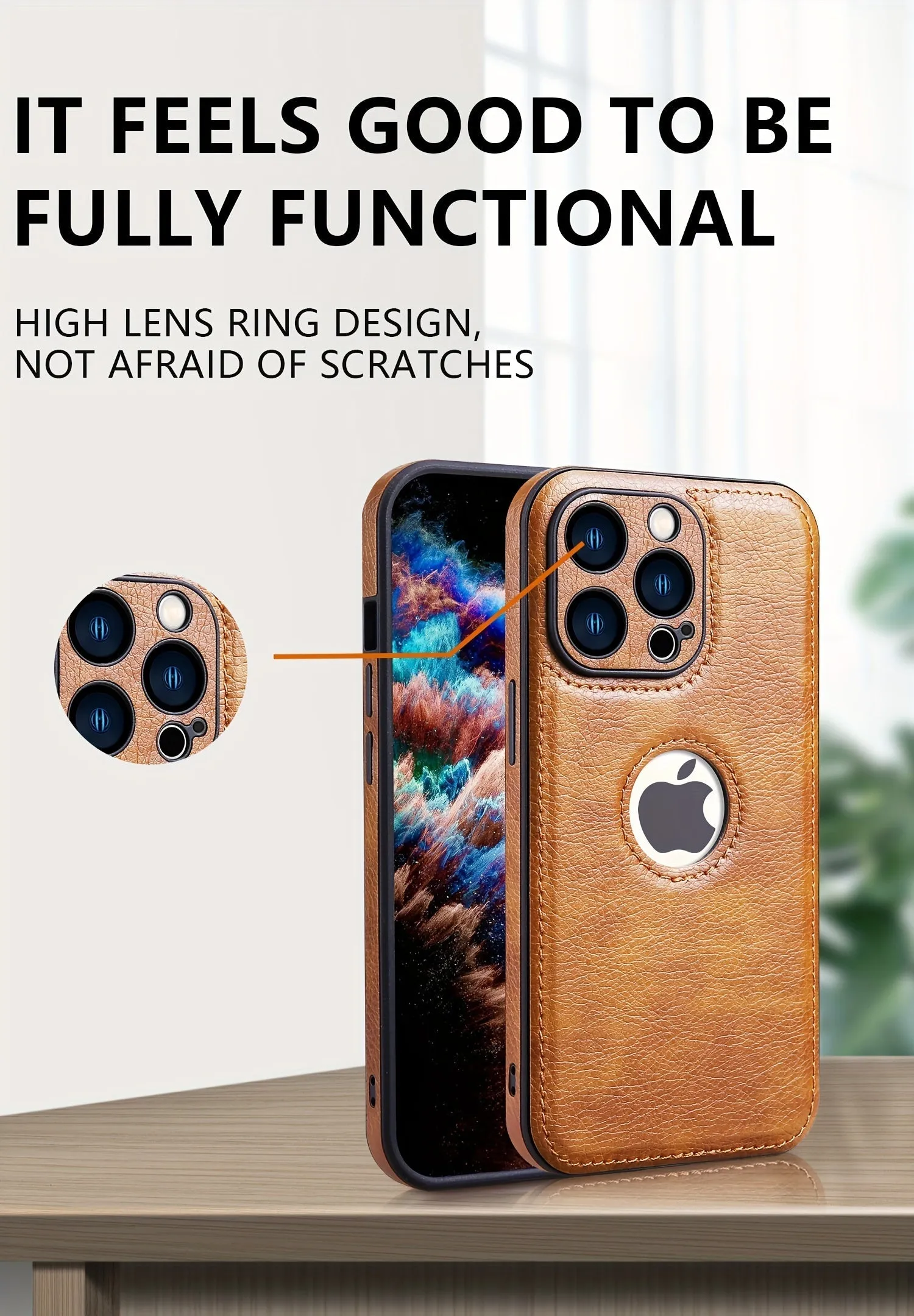 Logo View Case Compatible with iPhone 15/14/13/12 Pro Max