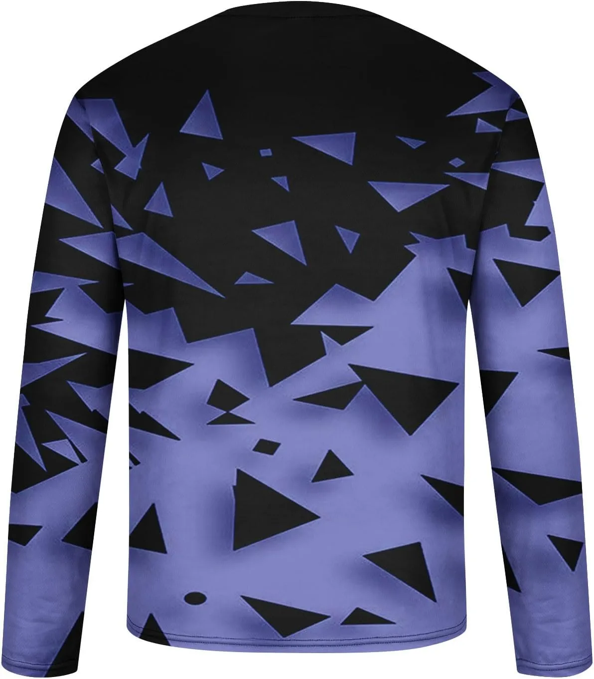 Long Sleeve Shirts for Men Funny 3D Print Graphic Tee Shirts Big and Tall Workout Tee Tops Casual Crewneck Sweatshirt