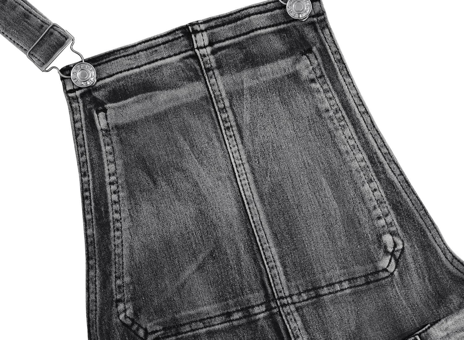 LONGBIDA Men's Denim Bib Overalls Fashion Slim Fit Jumpsuit with Pockets