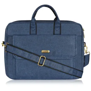 LOREM Faux Leather Messenger Bag for Men – 9.44L Capacity | Fits Up to 15.6” Laptops (Dell, HP, Lenovo, MacBook)
