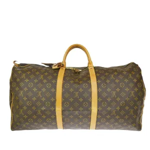 Louis Vuitton Keepall 60  Canvas Travel Bag ()